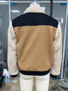 Modcrash Men's Colorblock Long Sleeve Single-Breasted Casual Jacket - Multicolor - View 4