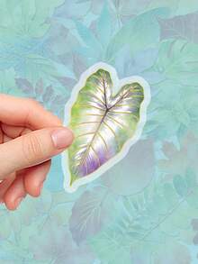 50pcs These Gold-Foil 'One Leaf' PET Self-Adhesive Stickers Are Ideal For Office Stationery, Bullet Journal Accessories, Calendars And Planners. With Their Stylish Design, They Are Perfect For Winter And The New Year, And Are Easy To Peel And Apply. - Sticker - View 5