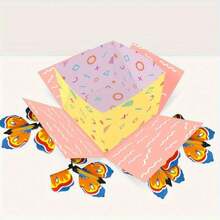 DIY Gift Box, Exploding Butterfly Box, Surprise Flying Butterfly Box Prank Box, Suitable For Small Business Supplies-Wedding Decorations-Party-Birthday-Graduation Ceremony-Perfect Grad Guestbooks Random Color - Color - View 6