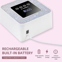 Lampada UV LED ricaricabile per unghie, senza fili, lampada per asciugatura unghie con strass scintillanti, adatta per unghie in gel, strumenti professionali per unghie, uso domestico e in salone - Multicolore - Visualizzare 5