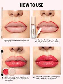 SHEGLAM [2Pcs] Glowchi Dazzler Set Labial e Iluminador - Escenario principal + Azúcar glas - Ver 6