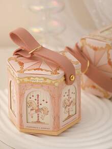 1 Set Rotating Candy Box, Paper Gift Box, Empty Box, Suitable For Weddings, Birthdays, Anniversaries And Parties, Various Design And Decoration Needs - Gift Box - View 2