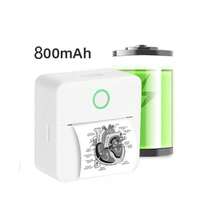 GOTOOGO Mini Impresora, Impresora de Pegatinas, Impresora Térmica Portátil Creador de Pegatinas Impresora de Bolsillo sin Tinta Compatible con IOS&Android, Impresora de Estudio para Memorandos, Fotos, Notas de Estudio, Imágenes, Etiquetas - Multicolor - Ver 5