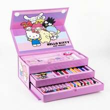 Hello Kitty Cerdá 女孩著色文具套裝 - 官方授權帶提手鉛筆盒、水彩顏料和多色馬克筆，學校美術手工套裝，也是一份不錯的禮物 - 選項 8 - 查看 6