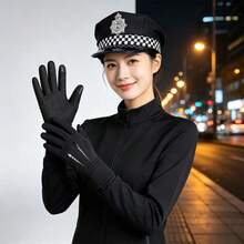 2件組：男士水手帽、女士軍風帽，刺繡字母萬聖節配件，海軍飛行員萬聖節角色扮演派對帽 - 彩色 - 查看 9