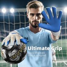 WVVOU Professional Goalkeeper Gloves, Without Finger Protection, Suitable For Adult Football Goalkeepers, Breathable Football Gloves, High Performance Goalkeeper Gloves, Equipped With 4 Pieces Of 3mm Sticky Super Grip Latex Palm - White - View 11