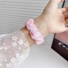 Adjustable Elastic Mesh Scrunchie Bracelet With Rhinestones Comfort Wrist Band For Apple Watch 38 42 46 49mm - E - 查看 5