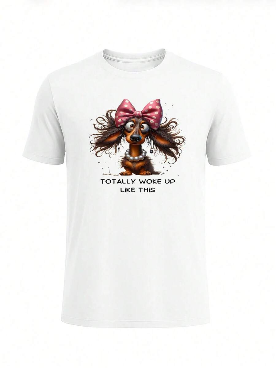Men Abstract Graphic Print T-Shirt Soft Cotton Tee - 白色 - 查看 1