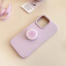 1pc Gradient Minimalist Foldable Air Cushion Phone Stand, Compatible With All Phone Models, Anti-Slip One-Hand Grip, Desktop Binge-Watching Essential, Macaron Multicolor Options, Ins Style - Gradient Style - View 4