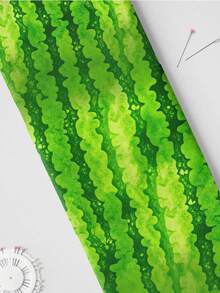 1pc New Watermelon Print Quilted Polyester Fabric, Soft Slightly Stretchy, Pre-Cut 50x145/100x145/145x200cm, DIY Craft Fabric For Garment Making Doll Clothes Quilting Gift Wrapping Sewing Projects, Hand Wash Only - 06 Watermelon - View 21