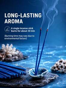 120g, Marine Ambergris Incense Sticks, Marine Aromatherapy, Handmade, Long-Lasting Fragrance, Perfect As A Gift, Suitable For Relaxation, Entertaining Guests, Meditation, Air Purification, Etc. - Ocean Ambergris Incense - View 5