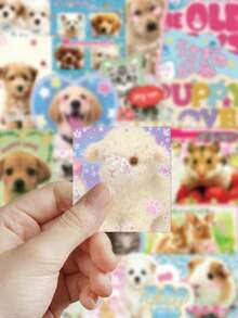 50pcs Japanese Animals Stickers For Laptop Storage Case, Scrapbook, Skateboard, Guitar Decor Diy Transparent Stickers - Japanese Animals - View 6