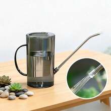 This 1L/1.5L Watering Can With Graduated Scale Is Made Of Transparent Plastic. It Is A Watering Tool With Precise Water Volume Control, Suitable For Outdoor Greenery, Office Potted Plants, And Various Gardening Enthusiasts. - Multicolor - View 4