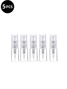 1/5/10/20 piezas Botellas de spray de perfume recargables mini, contenedores de almacenamiento de líquidos cosméticos transparentes con bomba de spray (3ML/5ML/10ML) - transparente - Ver 20