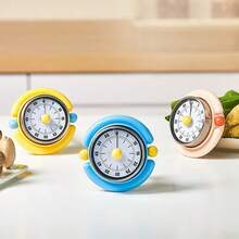 1pc Magnetic Kitchen Timer, Mechanical Timer, Time Reminder, Visual Time Management Alarm, Suitable For Baking And Kitchen Use (Non-Electric) - Multicolor - View 5
