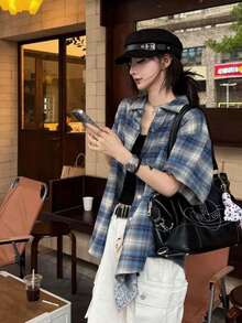 Women Blouses & Shirts - Blue - View 1