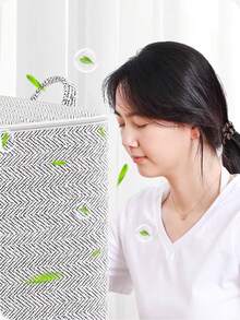 1 pièce Sac de rangement pour vêtements gris, sac de rangement pour dortoir étudiant, sac de rangement divers, sac de rangement pour vêtements inutilisés, pliable et portable, grande capacité imperméable et anti-poussière, grande capacité de rangement, convient pour le rangement à la maison et au dortoir - Multicolore - Voir 6