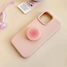 1pc Gradient Minimalist Foldable Air Cushion Phone Stand, Compatible With All Phone Models, Anti-Slip One-Hand Grip, Desktop Binge-Watching Essential, Macaron Multicolor Options, Ins Style - Gradient Style - View 5