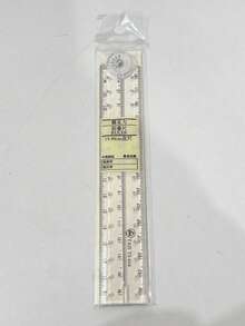 1pc Multifunctional Foldable Ruler With Angle Measurement Function, 30cm Transparent Plastic Ruler, Foldable Design, Precise Scale, Suitable For School, Home, Office, Math Class, Drawing, Geometry, Painting And Daily Measurement - Folding Ruler - View 9