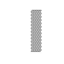 1pc Jagged Lace Strip Metal Cutting Die, Suitable For Scrapbooking Paper Crafting Knife Die, Punching Template - Lace Strips - View 3