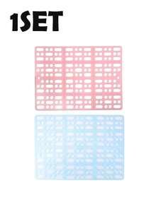 2 buah Alas Kandang Kelinci Plastik Anti Gigit, Warna Pink dan Biru, Anti Selip, Desain Berlubang, Aksesori Kandang Kelinci, Mencegah Dermatitis Kaki, Dapat Dicuci, Mudah Dibersihkan, Cocok untuk Kelinci, Kelinci Lapland, Perlengkapan Hewan Peliharaan Kelinci, Perlengkapan Hamster - MultiWarna - View 13