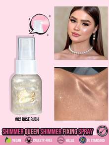 MISSLYN 1Pc Daylight Angel Matte Fixing Spray, Ultra Fine Mist, Long-Lasting Makeup Setting Mist, Oil Control, Face Makeup Setting Mist, Y2K/Daily/Party, Long-Lasting/Soft Glam/Natural Glow, Setting Spray, Halloween Makeup - #02 Demam Mawar - View 1