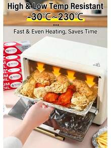 20m Heavy Duty Aluminum Foil Roll, Durable And Non-Stick Surface. Perfect For Baking, Grilling And Oven Cooking. Essential Kitchen Supplies For Daily And Holiday Meals. - White - View 6
