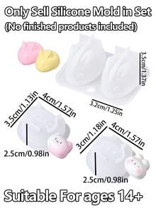 30件組 Taba 手作套裝 100ml+100ml，DIY 珠寶製作套件，1:1 AB 液態矽膠附 3 個模具，超柔軟凝膠手工製作套件，生日節日禮物派對小禮，適合初學者，適用 14 歲以上 - set - 查看 2