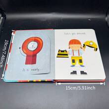 Cardboard, Foldable Inner Pages, Family Beginner English , Cognitive Enlightenment, Language Development, Perfect For Halloween, Christmas Gift - Multicolor - View 3