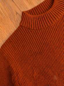 Women Sweaters - Burnt Orange - View 10