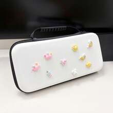 DIY Customizable Random Pattern Switch 2/Switch OLED/Switch NS Storage Bag, With Detachable Cute Resin Pendant, Hard EVA Shockproof Portable Travel Protective Storage Bag, Detachable Decorative Parts Leave No Marks And Do Not Scratch The Shell - View 14