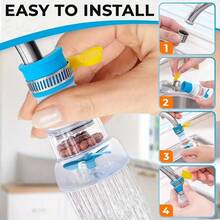 Universal Kitchen Faucet Splash Proof Sprinkler Tap Extension Filter Nozzle Household Water Flow Adapter - View 1
