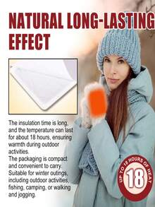 Winter Full Body And Foot Warmers - Ideal For Skiing, Ice Skating, Cold Weather Camping. Perfect Gift For Easter, Mother's Day, Women's Day And Independence Day. Used For Warming Hands, Feet, Chest And Back, Suitable For Outdoor Use, Large Hand Warmers And Body Warmers, Long-Lasting, High-Efficiency Warmers, Designed For Winter And Outdoor Work, Cold Protection, Physical Heating Warmers - A - View 3