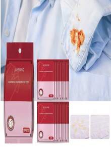 20/40/80pcs/Pack Portable Clothing Cleaning Wet Wipes, Quickly Removes Grease And Lipstick Stains, Gentle Deep Cleaning For Clothes And Shoes, Suitable For Outdoor Travel, Kitchen, Bathroom, Home Use, Essential Cleaning Supplies - 彩色 - 查看 1