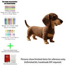 1pc Lazy Dachshund & Beagle Crochet Kit (Semi-Finished, Simple Hand Crochet Required)! Beginner DIY Crochet Set With Step-By-Step Guide And English Instructions, Cute Desktop Home Decor, Perfect As Holiday And Birthday Gift For Family And Friends - DIY Crochet Kit - View 12