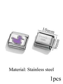1 Piece Of Stainless Steel Star Shaped Circular Italian Module Watch Strap Pendant For DIYbracelet Making Kit - Watch Strap - View 19