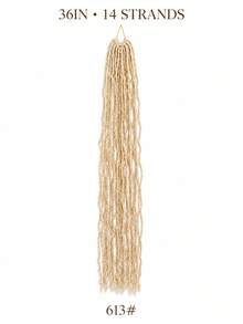 Faux Locs Crochet Hair, Pre Looped Synthetic Braiding Hair Extensions, Soft Lightweight Goddess Locs With Natural Texture, 18/24/30/36 Inch, 18 Or 14 Strands, Easy Crochet Styling For Daily Wear, Party & Vacation, Halloween - Multicolor - View 25