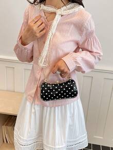 Fashion Party Evening Clutch Bag - Black - View 9