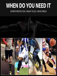 1pc Adjustable Calf Support Sleeve, Sports Compression Sleeve, Fitness, Running, Soccer, Leg Muscle Protection Device, Suitable For Men And Women - Multicolor - View 10