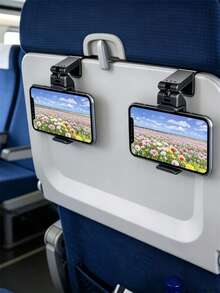 1 pieza Soporte para teléfono de avión - Soporte de viaje duradero con rotación de 360°, montaje para coche y escritorio, visualización manos libres, diseño de material resistente, regalo de Navidad ideal para entusiastas de la aviación y accesorios de viaje, accesorio de viaje en avión, entretenimiento a bordo - Multicolor - Ver 1