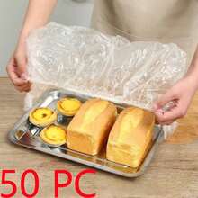 50pcs Assorted Sizes Food Covers, Dustproof And Waterproof Tray Lids, Suitable For BBQ Grill, Elastic Protective Fresh-Keeping Bags, Kitchen Tableware Universal Daily Home Meal Storage And Organization Accessories - Multicolor - View 10