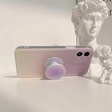 1pc Gradient Minimalist Foldable Air Cushion Phone Stand, Compatible With All Phone Models, Anti-Slip One-Hand Grip, Desktop Binge-Watching Essential, Macaron Multicolor Options, Ins Style - Gradient Style - View 6