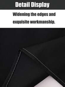 1pc Premium Canvas Kitchen Apron (Black), Adjustable Shoulder Strap Apron, Double Shoulder Strap Apron, Unisex, With 2 Large Pockets And 1 Small Pocket, Suitable For Chef Cooking, Gardening, BBQ, Cafe, Painting, Baking, Hairdressing And Nail Art - A - View 6