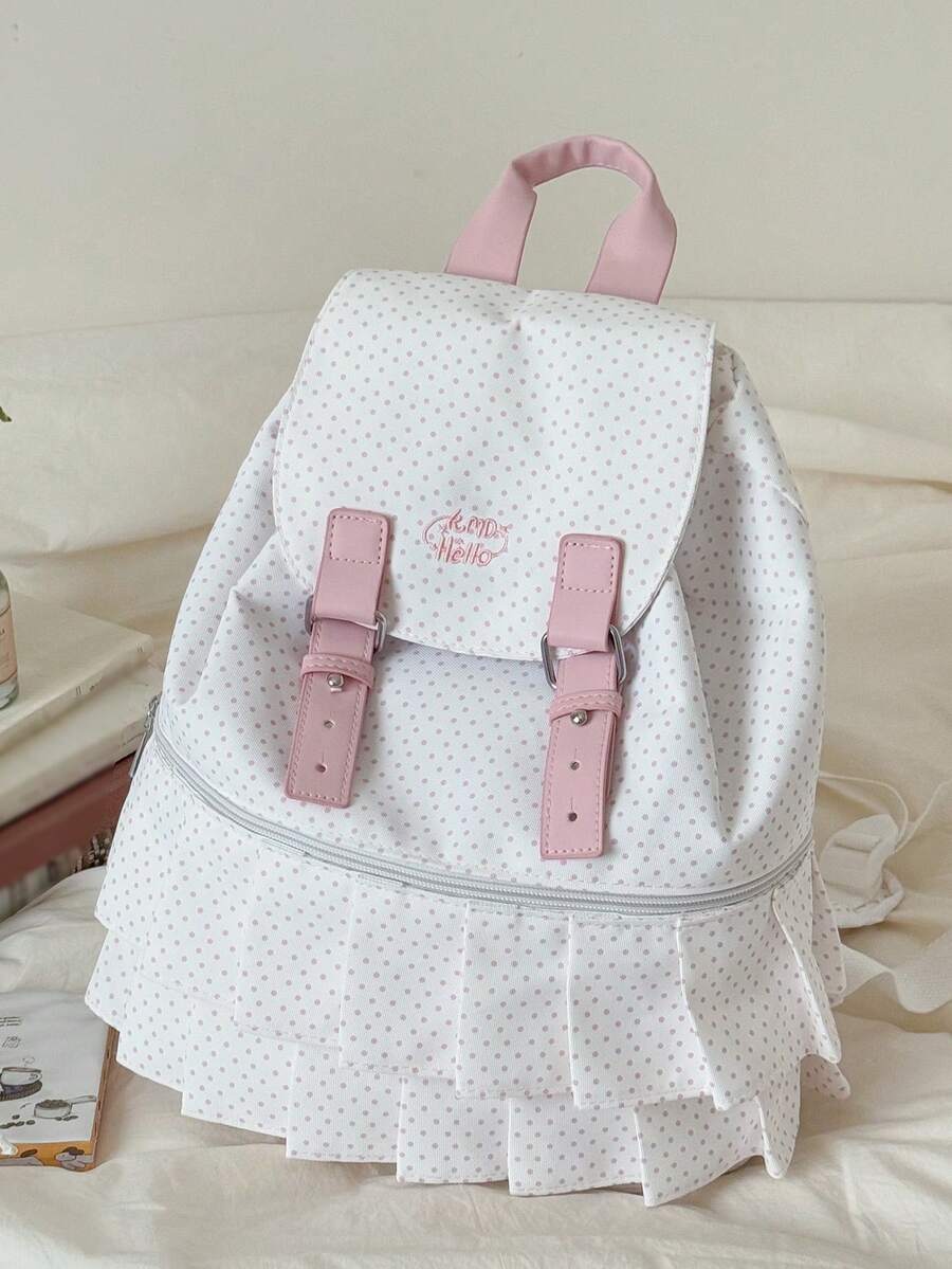 Mochila de Lunares de Moda con Cordón - Multicolor - Ver 1