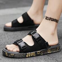 Sandal Outdoor Modis Terbaru untuk Pria, Sandal Kasual untuk Remaja dan Pelajar, Sandal Pantai - Hitam - View 2