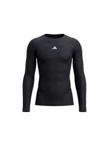 Adidas [Bundle] TREFOIL HOODED SWEAT Techfit Men's Long Sleeve Shirt Black X 2 - Black - View 2