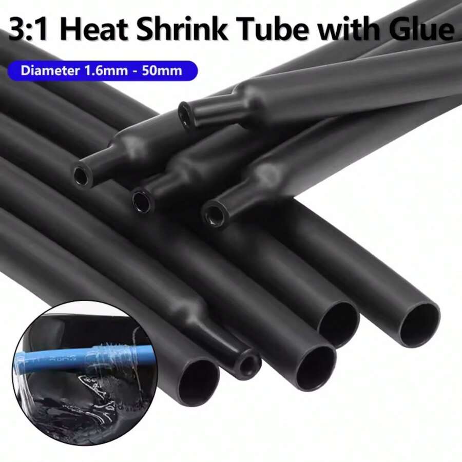 127pcs Heat Shrink Tubing Assortment Kit For Electrical Connection, Wire And Cable Waterproofing - Multicolor - View 1