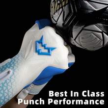 WVVOU Professional Goalkeeper Gloves, Without Finger Protection, Suitable For Adult Football Goalkeepers, Breathable Football Gloves, High Performance Goalkeeper Gloves, Equipped With 4 Pieces Of 3mm Sticky Super Grip Latex Palm - White - View 3