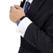 Men's Business Dress Cufflinks Versatile Luxury Shirts Suit Cufflinks Accessories, Father's Day Gifts - 1 - View 4