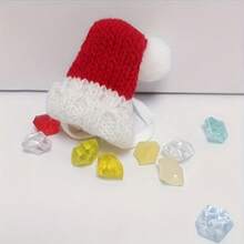 Handmade Knitted Christmas Hat For Hamsters And Small Pets - Add A Special Christmas Touch To Your Pet's Look, Christmas Gift For Small Pets - Multicolor - View 7